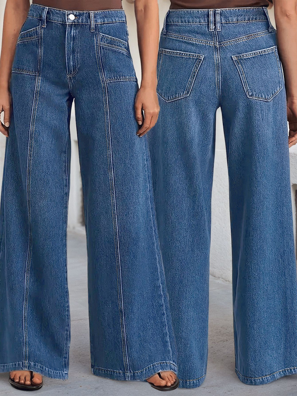Women's Fashion Loose Wide Leg Comfortable Stretch Denim High Quality Women's Jeans