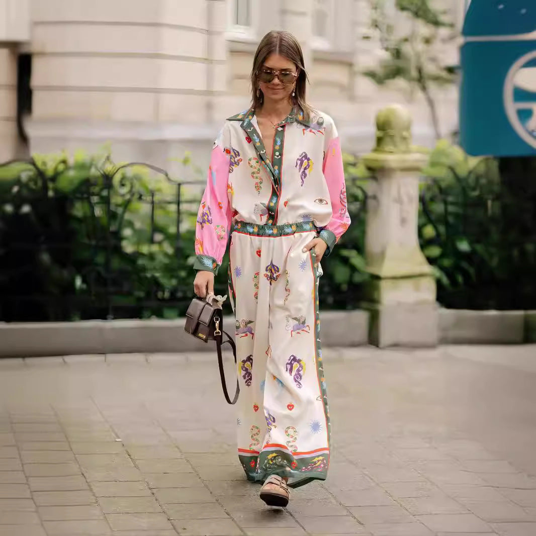 Attractive Classy Classic New Linen Printed Fashion Casual Suit
