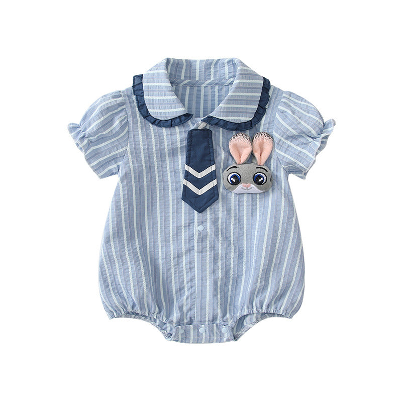 Sleeve Thin Bodysuit Bunny Handsome Romper Jumpsuit, Climbing Suit