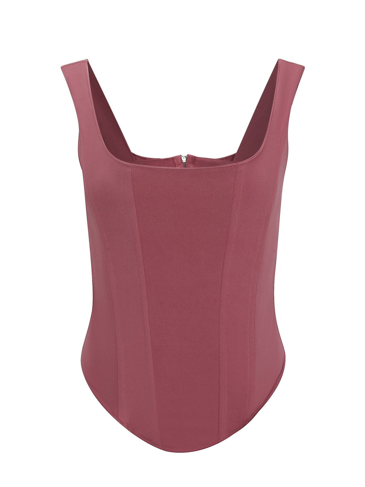 Women's Fishbone Bra Square Collar Backless Underwaist Tops