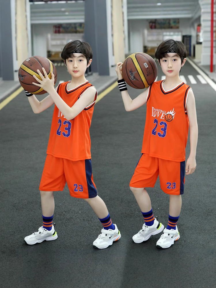 Children's Two-piece Summer Sleeveless Basketball Wear Sports Children's Suit
