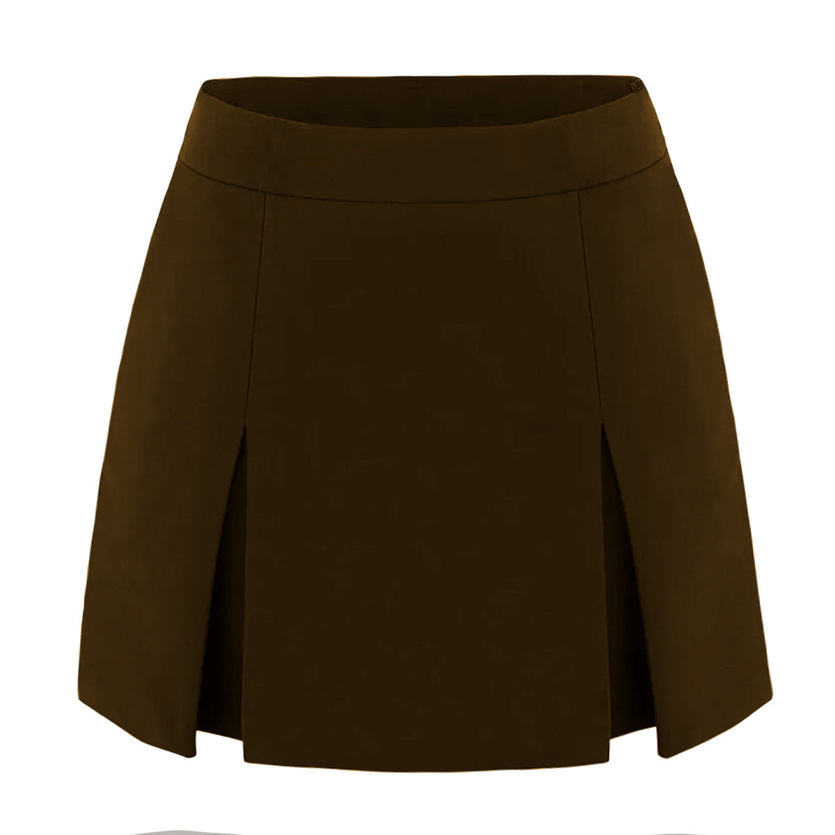 Women's Double Slit A- Line High Quality Elastic Skirt