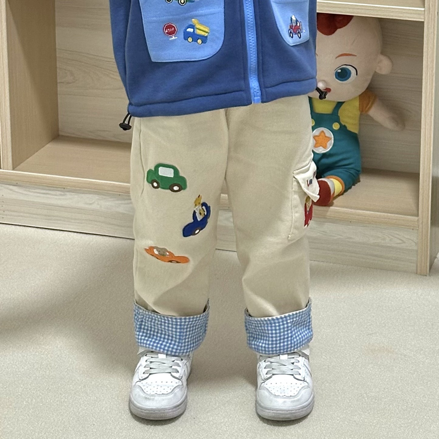 Children's Trousers Autumn Outfit Casual Cartoon Embroidered Children's Pants