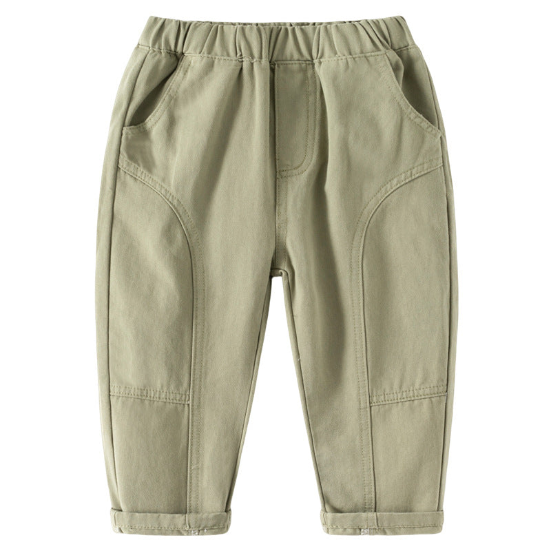 Children's Crawler Solid Color Casual Trousers Korean Children's Pants