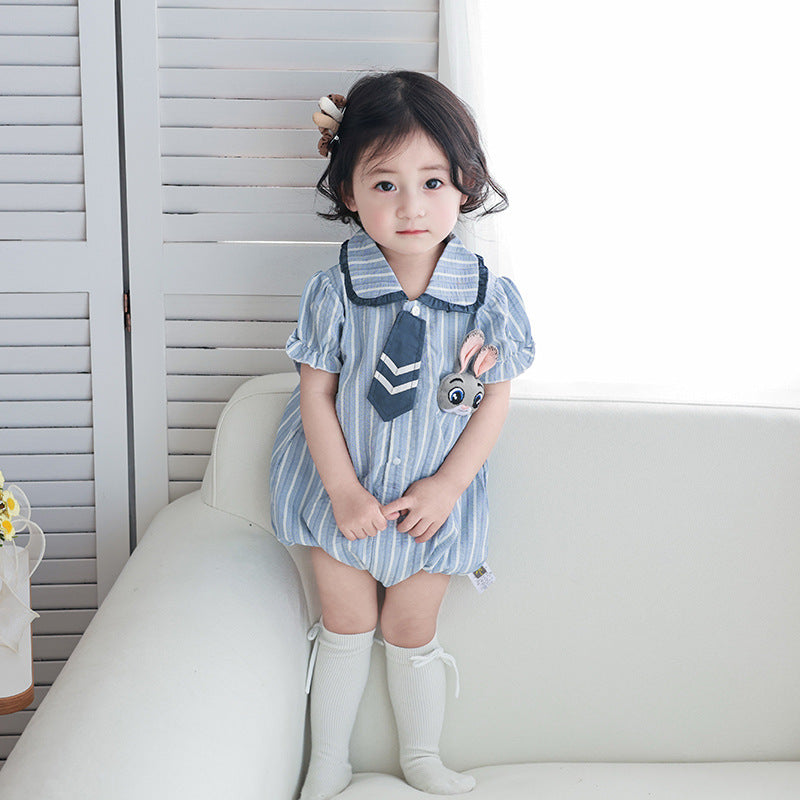 Sleeve Thin Bodysuit Bunny Handsome Romper Jumpsuit, Climbing Suit