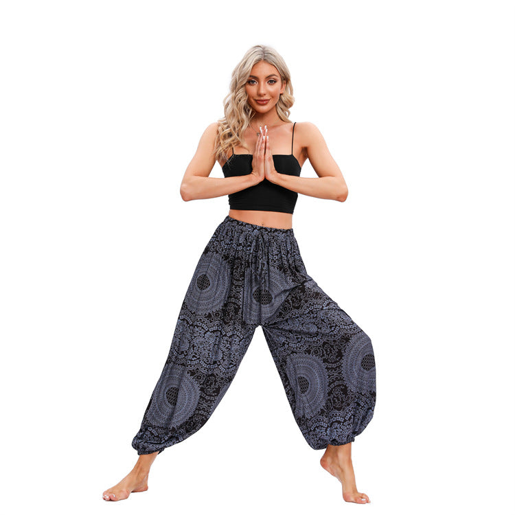 Colorful Bohemian Style Leisure Extra Large Oversized Yoga Casual Pants