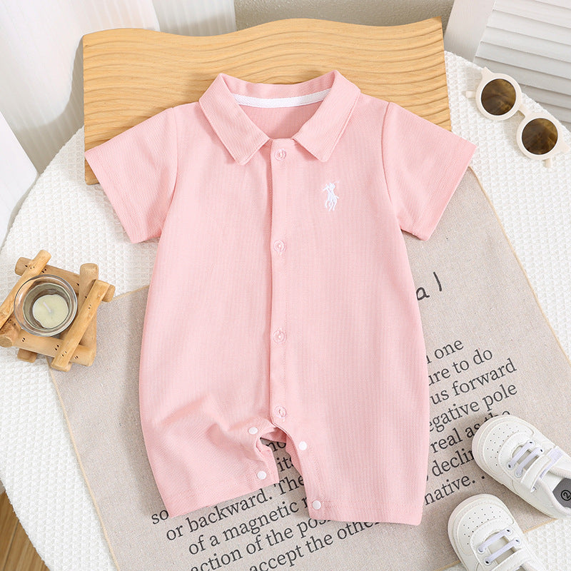 Western Style Born Infant Full Moon Going Jumpsuit, Climbing Suit