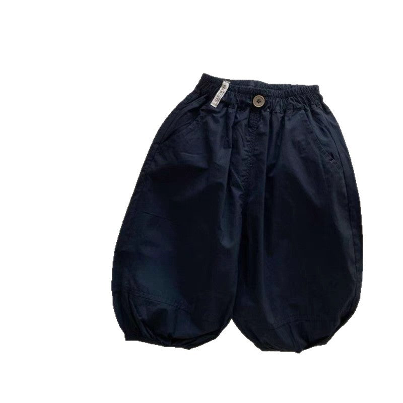 Children's Boys Summer Casual Western Style Personality Trendy Korean Letter Children's Pants