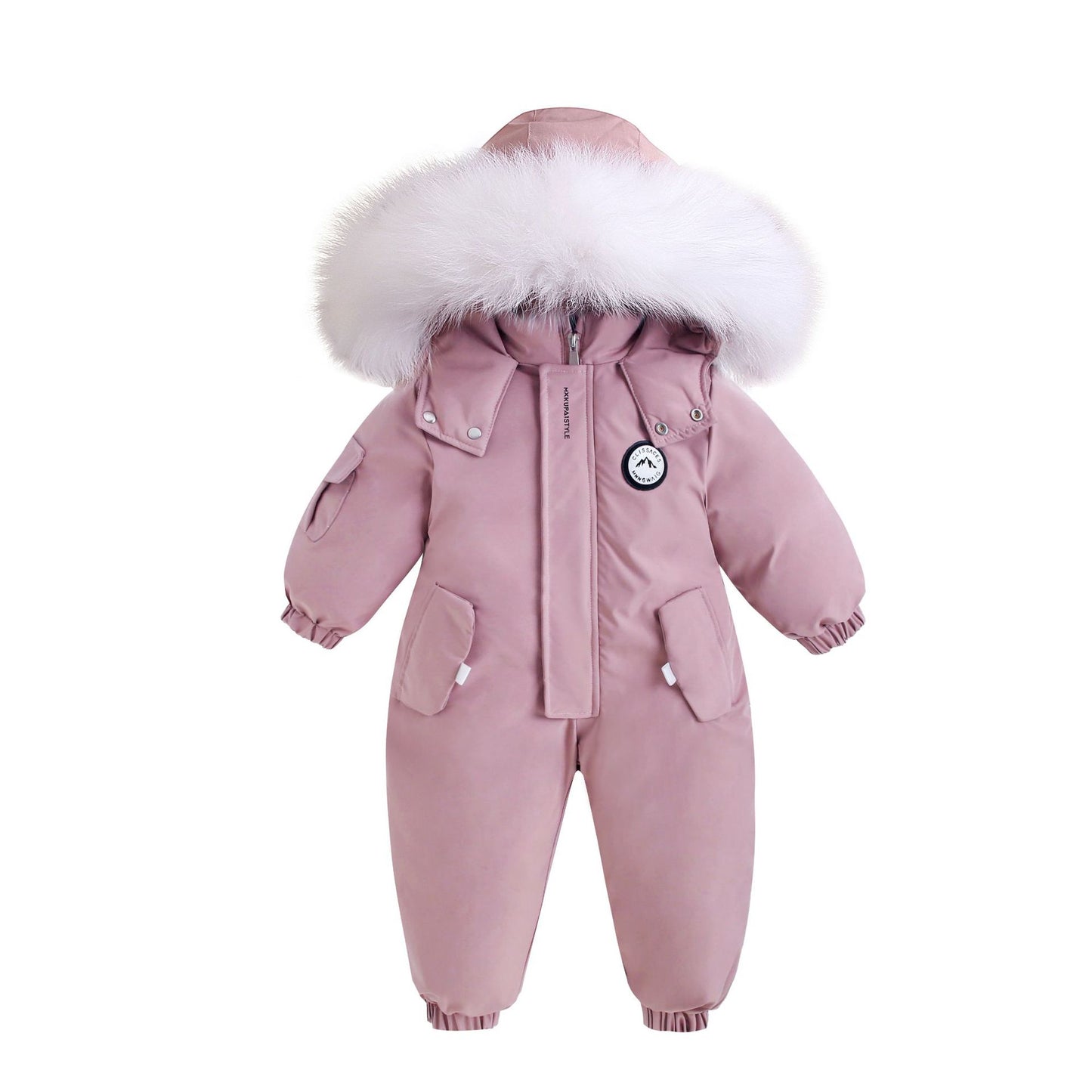 Children's Outdoor Skiing Jumpsuit Romper Out Clothes Thickened Jumpsuit, Climbing Suit