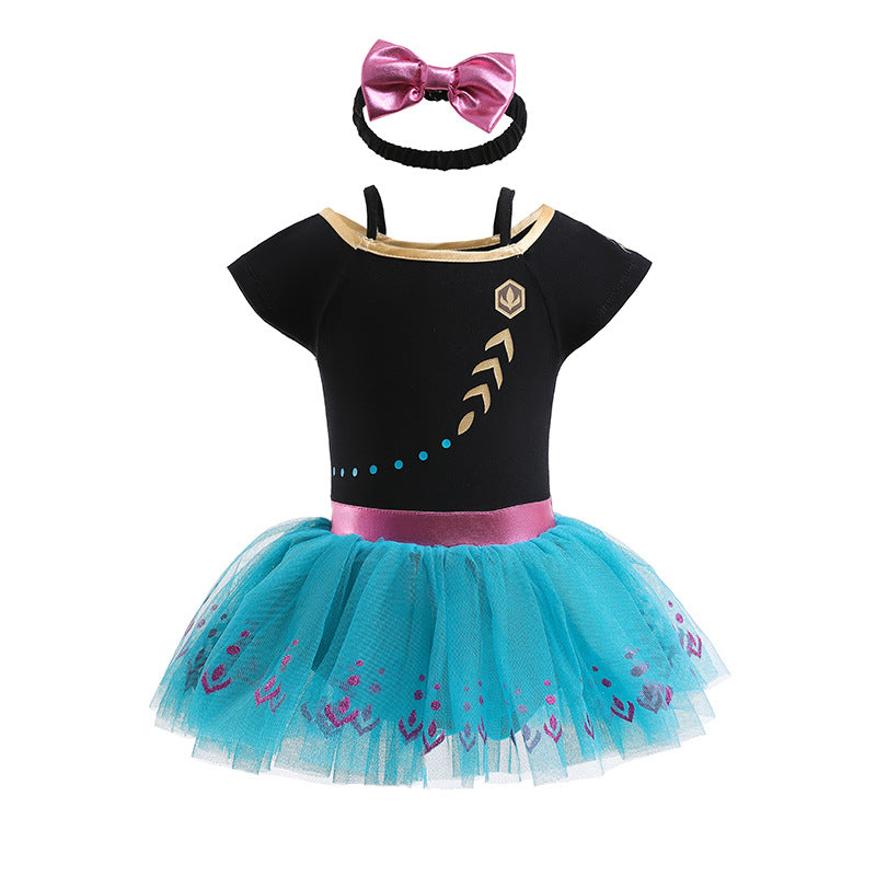 Children's Halloween Clothing Short Sleeve Pullover Infant Princess Jumpsuit Romper Jumpsuit, Climbing Suit