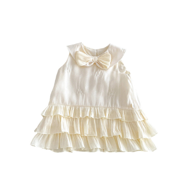 Children's Cake Summer Western Style Doll Collar Children's Dress