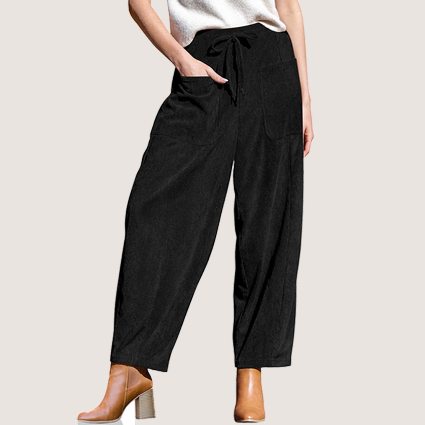 Women's Corduroy Harem Loose Wide Leg Leisure Clothing