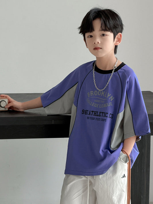 Boy's Short-sleeved Summer Wear Half Sleeve Boy Top Children's T-shirt