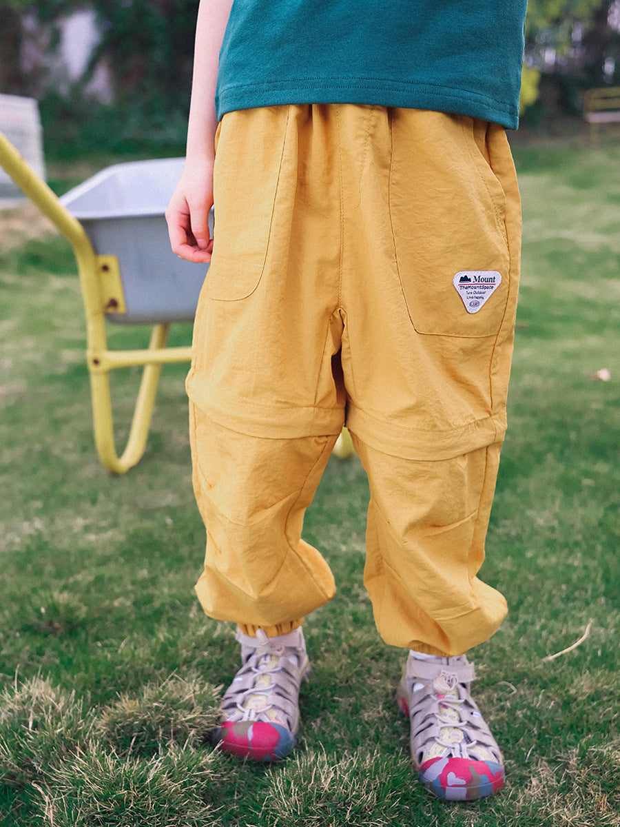 Children's Detachable Summer Mountain Trousers Lightweight Waterproof Children's Pants