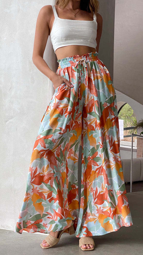 Women's Wide Leg Loose Fashionable Trousers Casual Pants