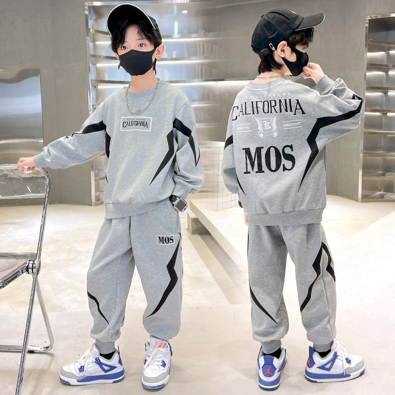 Western Style Wear Sweater Fried Street Children's Suit