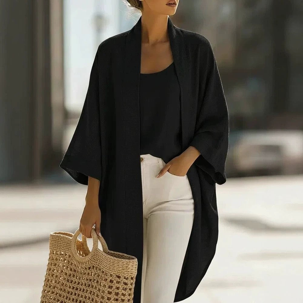 Women's Linen Two-piece Set Leisure Commute Versatile Vests