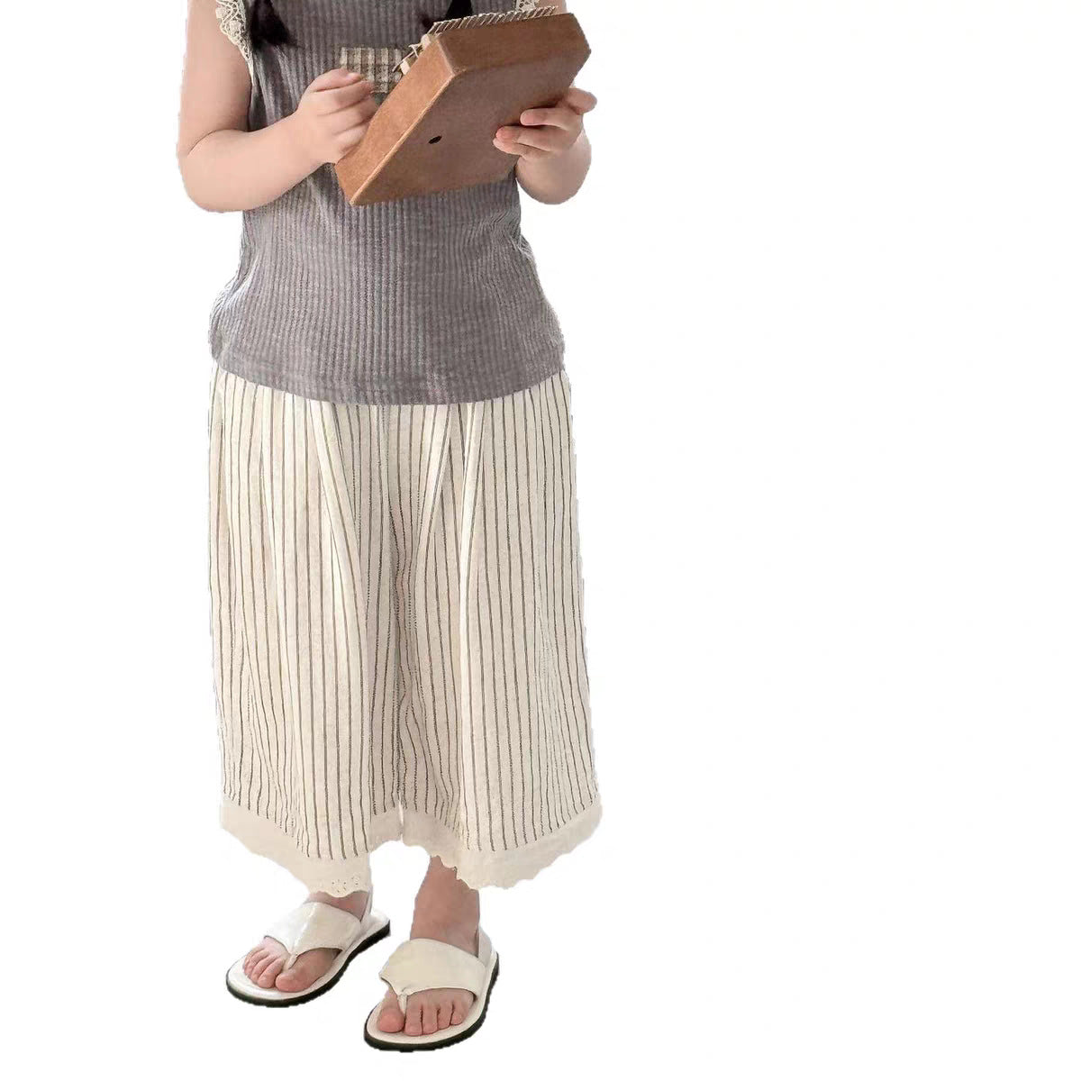 Summer Casual Western Style Cool Popular Sweet Fashionable Lace Children's Pants