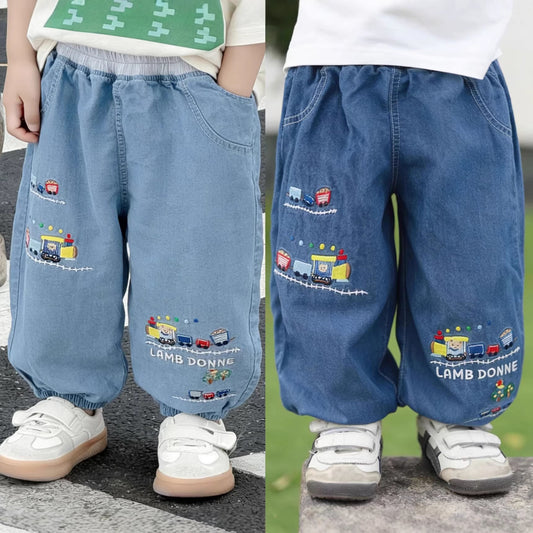 Children's Summer Silk Jeans Thin Boy's Children's Pants