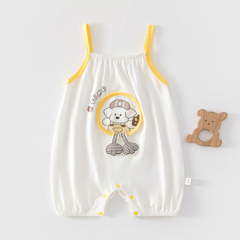 Downstream Summer Clothes Camisole Thin Bodysuit Born Sleeveless Jumpsuit, Climbing Suit