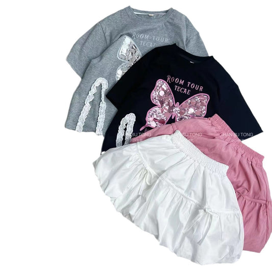 Children's Summer Dress Fashionable Clothing Short Sleeve Children's Suit