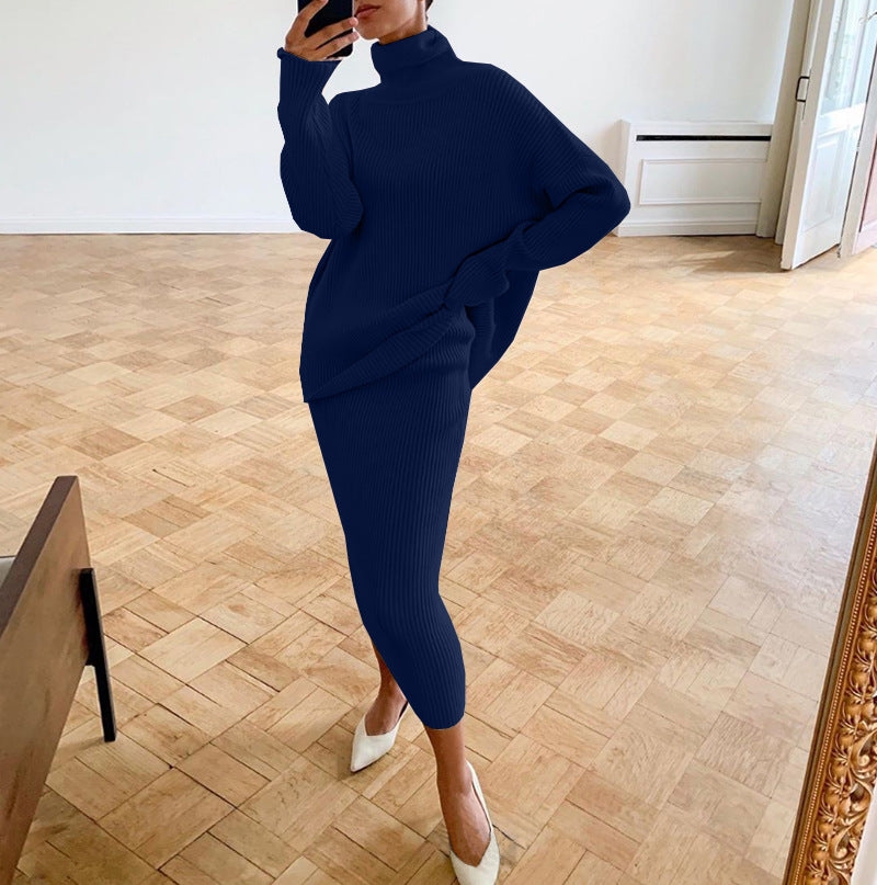 Slouchy Women's Wear Turtleneck Loose Design Suits