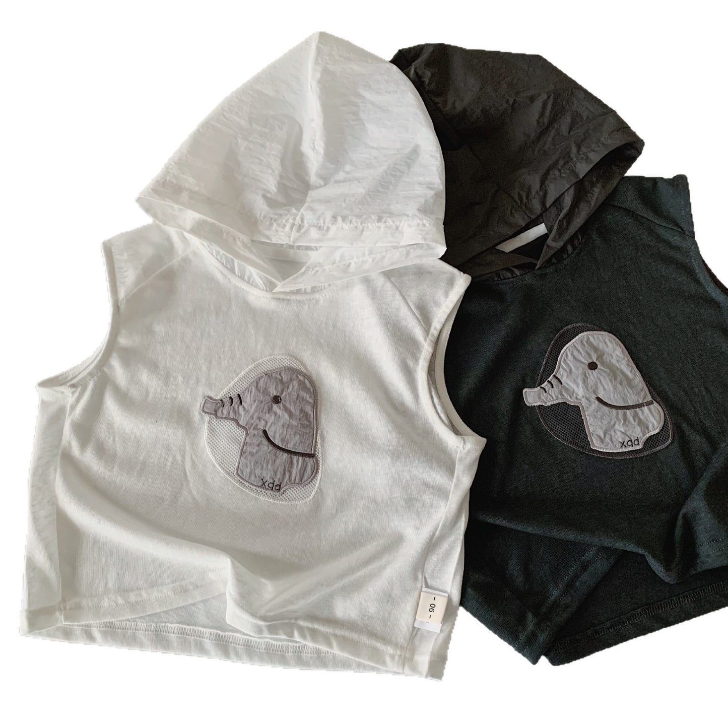 Children's For Boy Summer Korean Style Hoodie Vest Western Class Clothing Children's T-shirt
