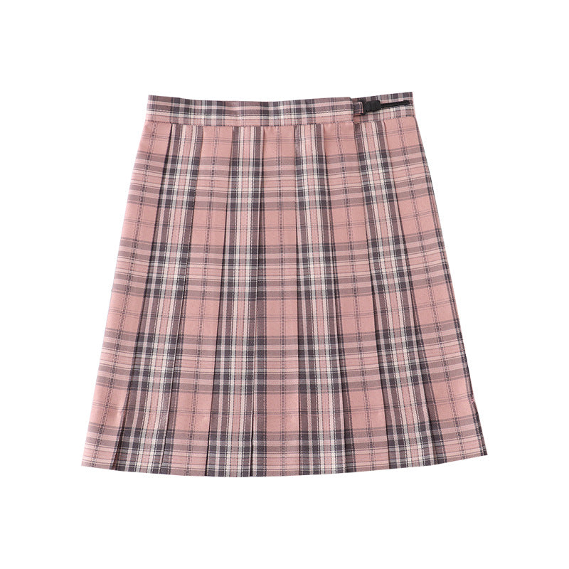 High Waist Plaid Valentine's Day Limited Half Skirts
