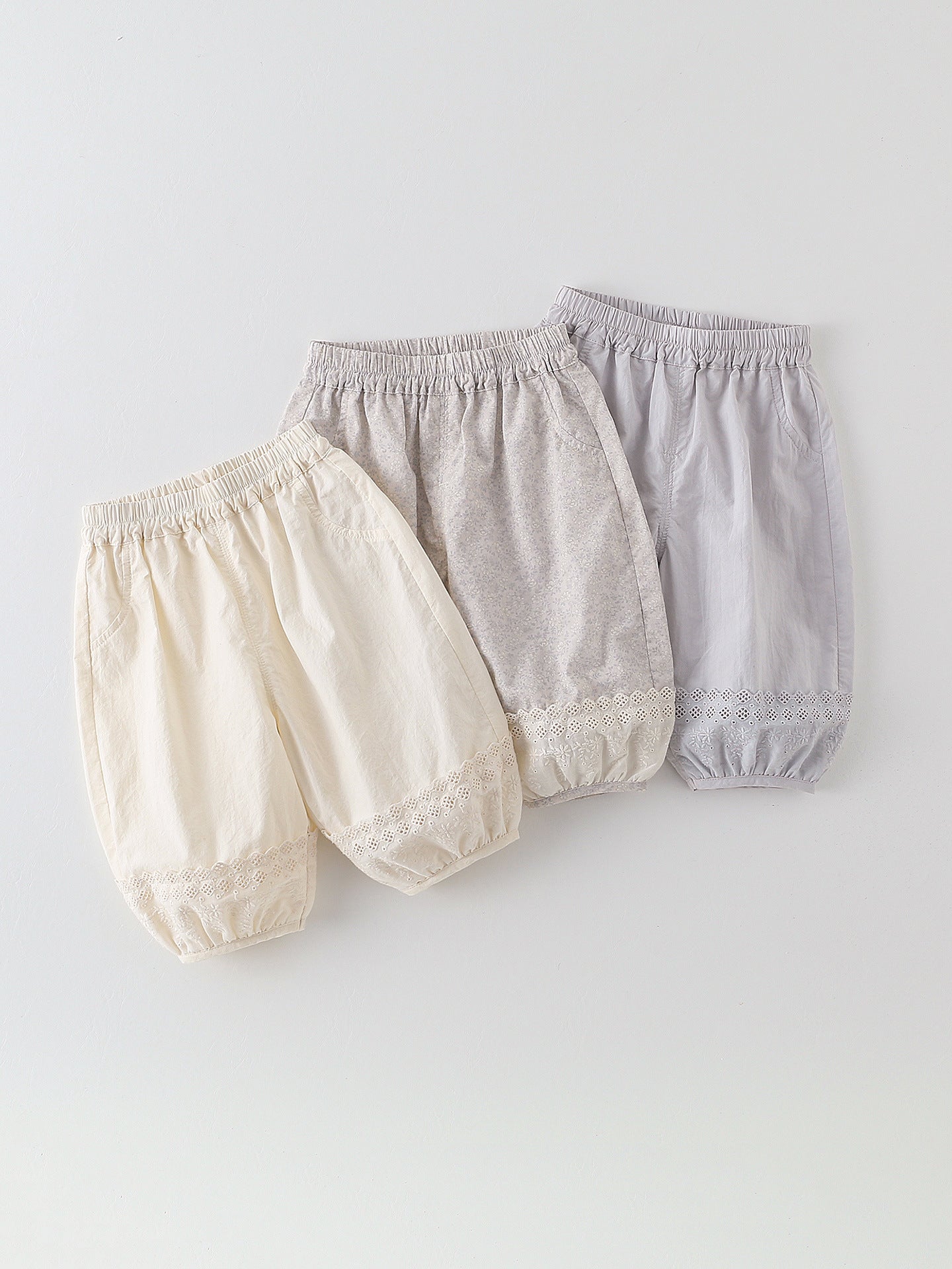 Infant Toddler Cotton Cropped Summer Korean Style Versatile Bloomers Loose Children's Pants