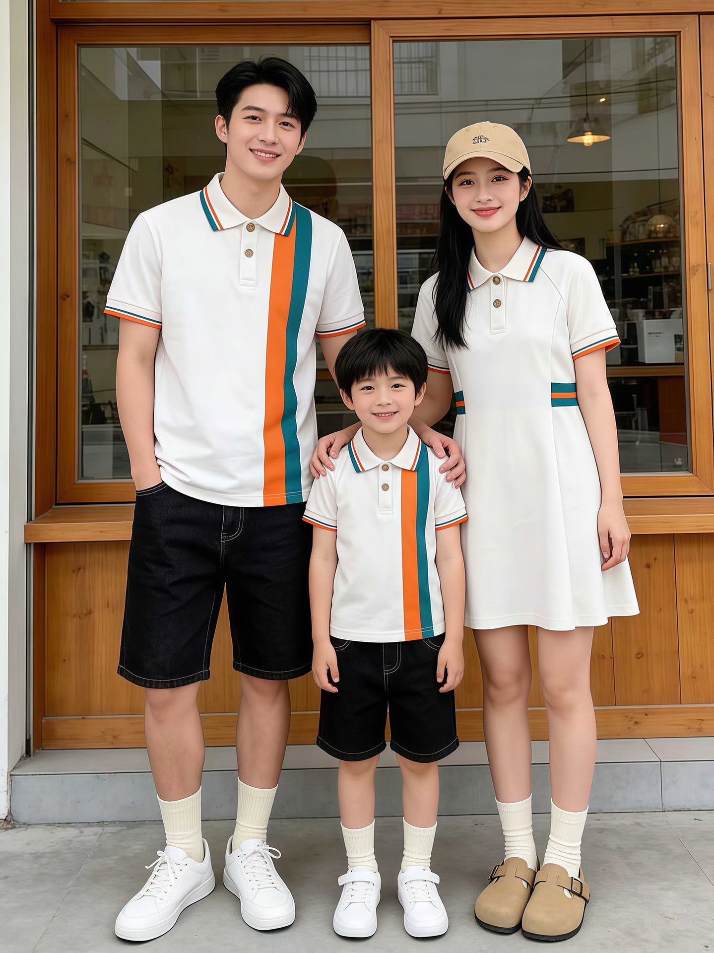 Special Dress Summer Western Style Shirt Short Parent-child Outfit