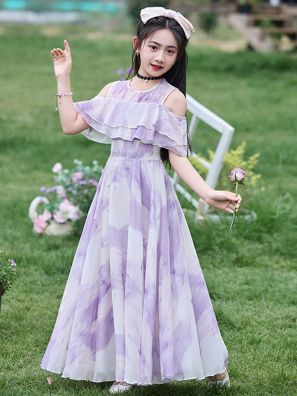 Fashionable Thin Princess Skirt Medium Big Children's Dress
