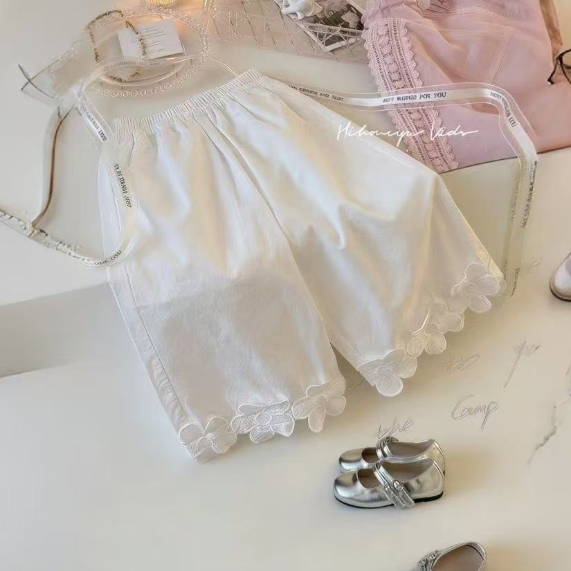 Cropped Summer Korean Style Wear Fashion Little Thin Children's Pants