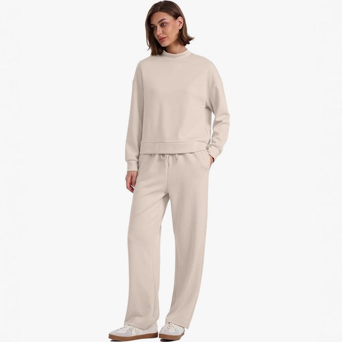 Women's Autumn Sports Leisure Pullover Long Sleeve Two-piece Fashion Casual Suit