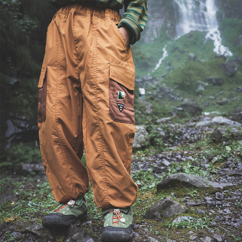 Children's Trousers Spring Contrast Color Pocket Teens Children's Pants