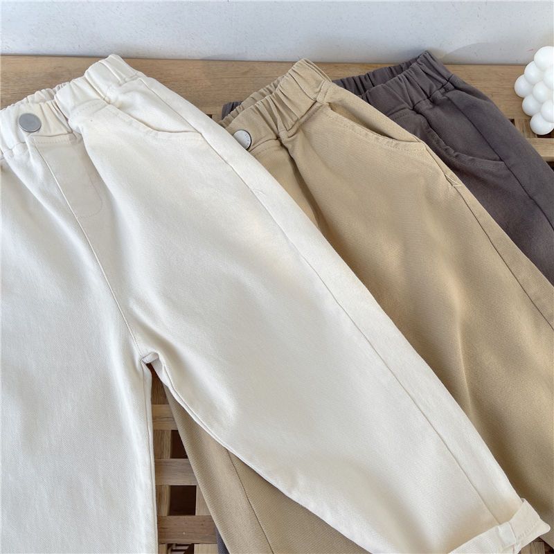 Children's Trousers Medium Big Fashion Casual Stretch Children's Pants
