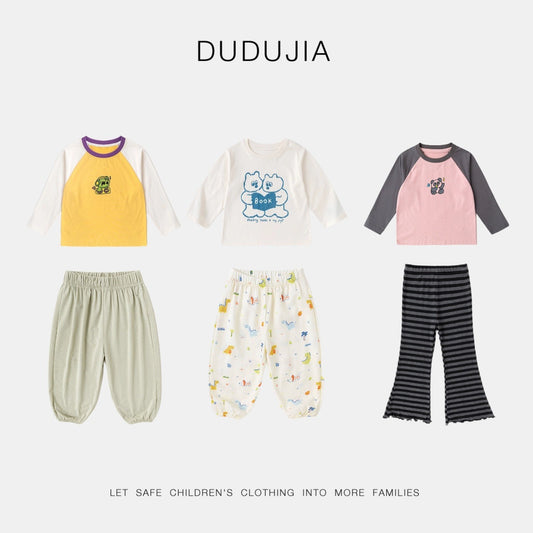 Children's Optional Pieces Clothing Long-sleeved Spring Pants Children's T-shirt