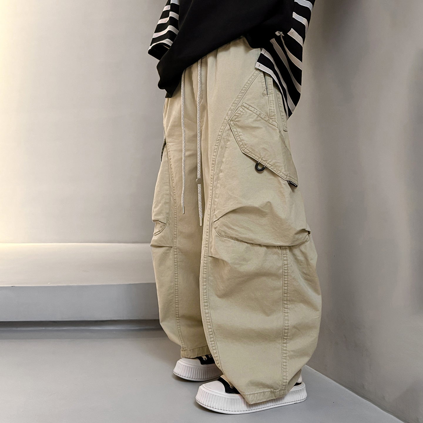 Children's Medium Large Spring Casual Boys Straight Cargo Children's Pants