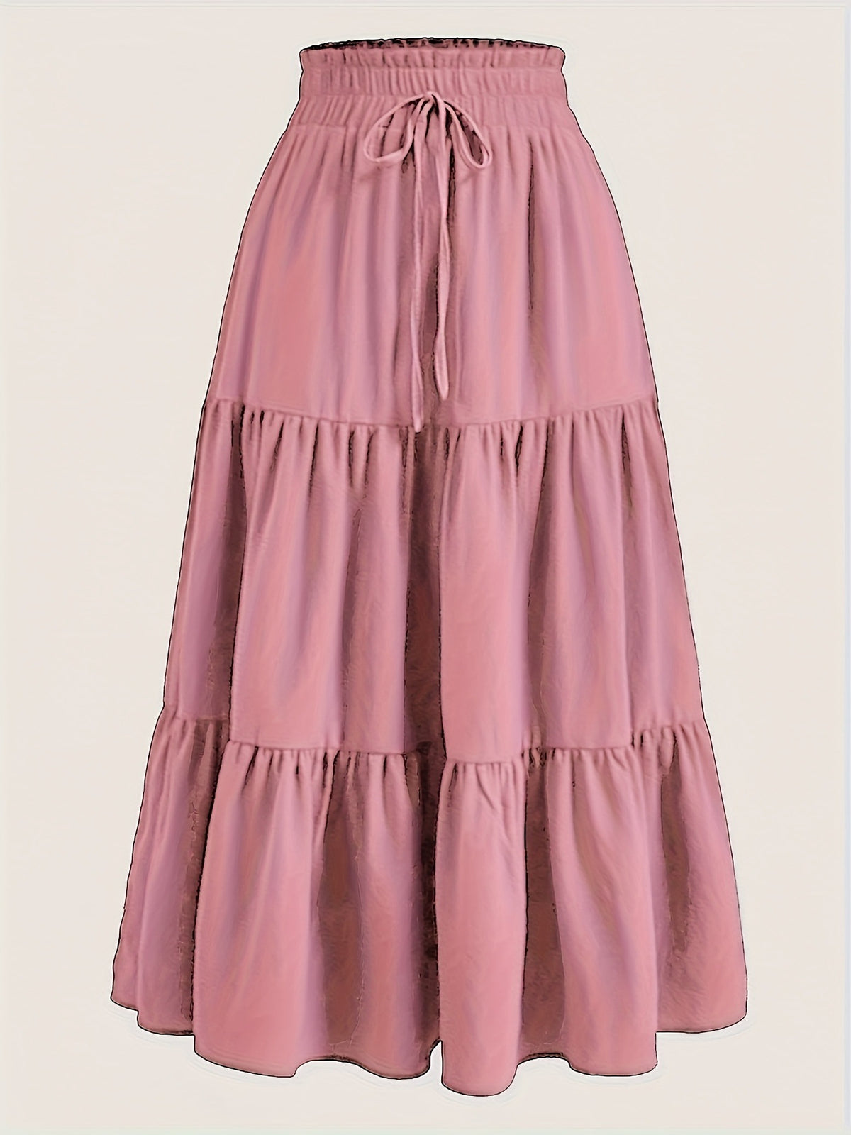 Thin Fashion Breathable Draping Knotted Waist Skirt