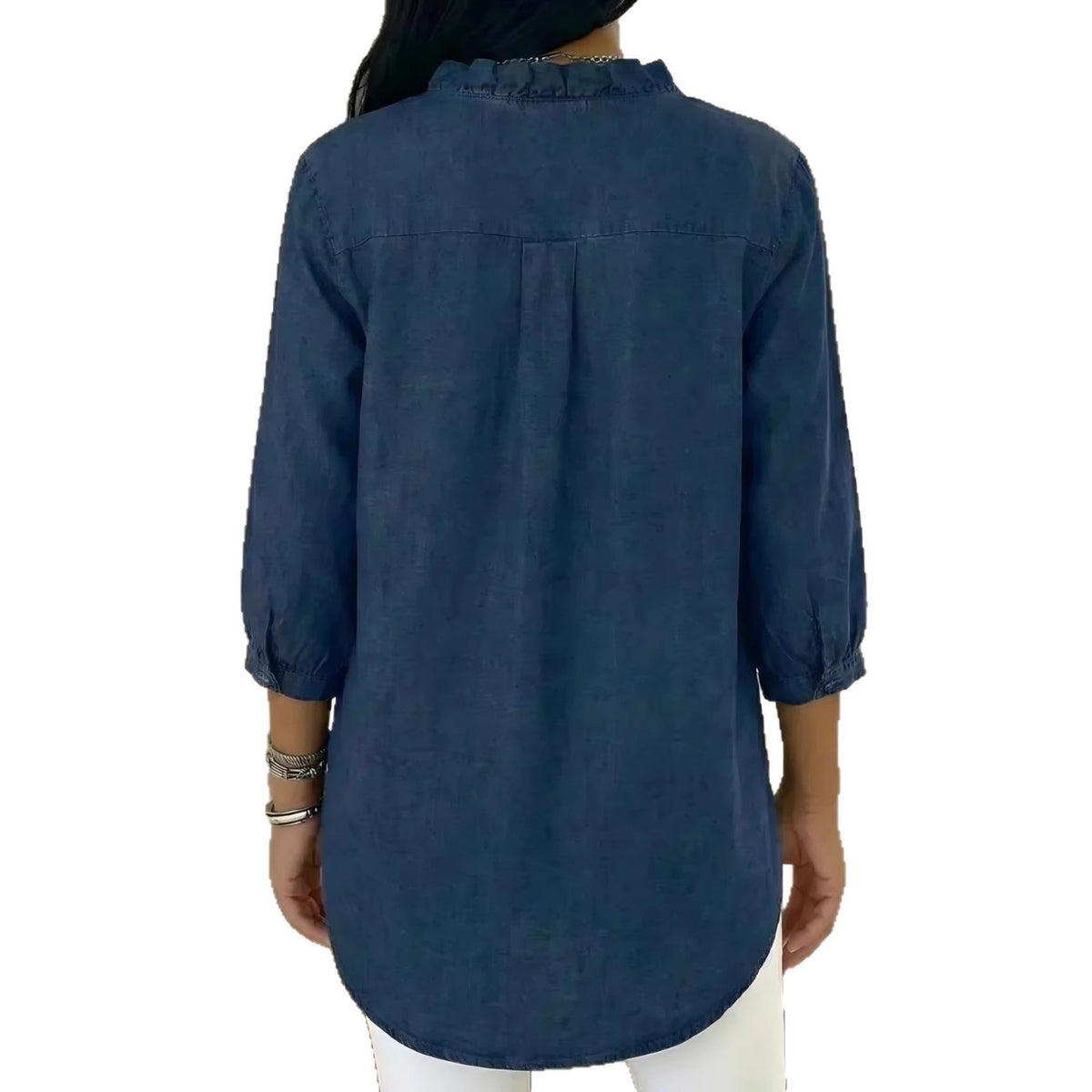 Classy Cool Women's Casual Flounce Shirt Tops