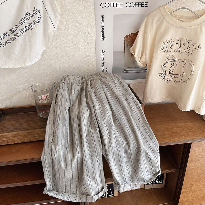 Children's Striped Summer Light Sun Protection Anti Mosquito Children's Pants