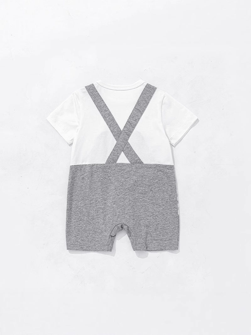 Jumpsuit Summer Boy Short Sleeve Romper Born Rompers Jumpsuit, Climbing Suit