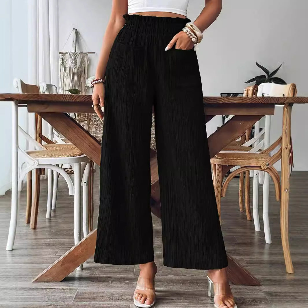 Charming Women's Independent Solid Color Fashion Pants