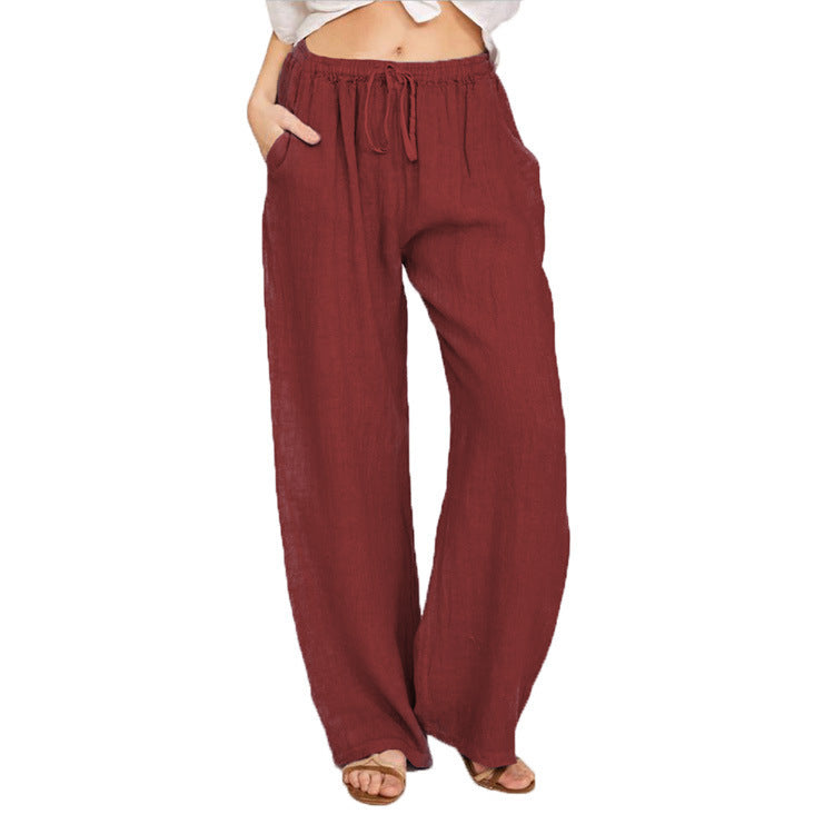 Pretty Innovative Women's Loose Cotton Linen Casual Pants