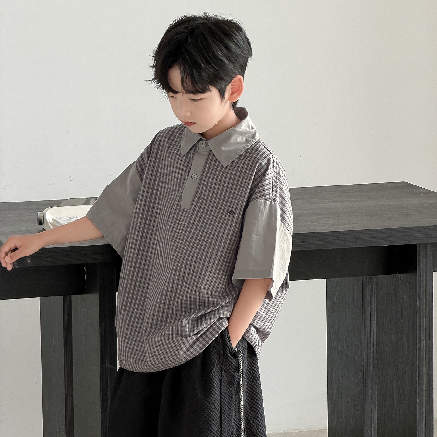 Children's Short-sleeved Middle Large Summer Clothes Thin Top Children's T-shirt