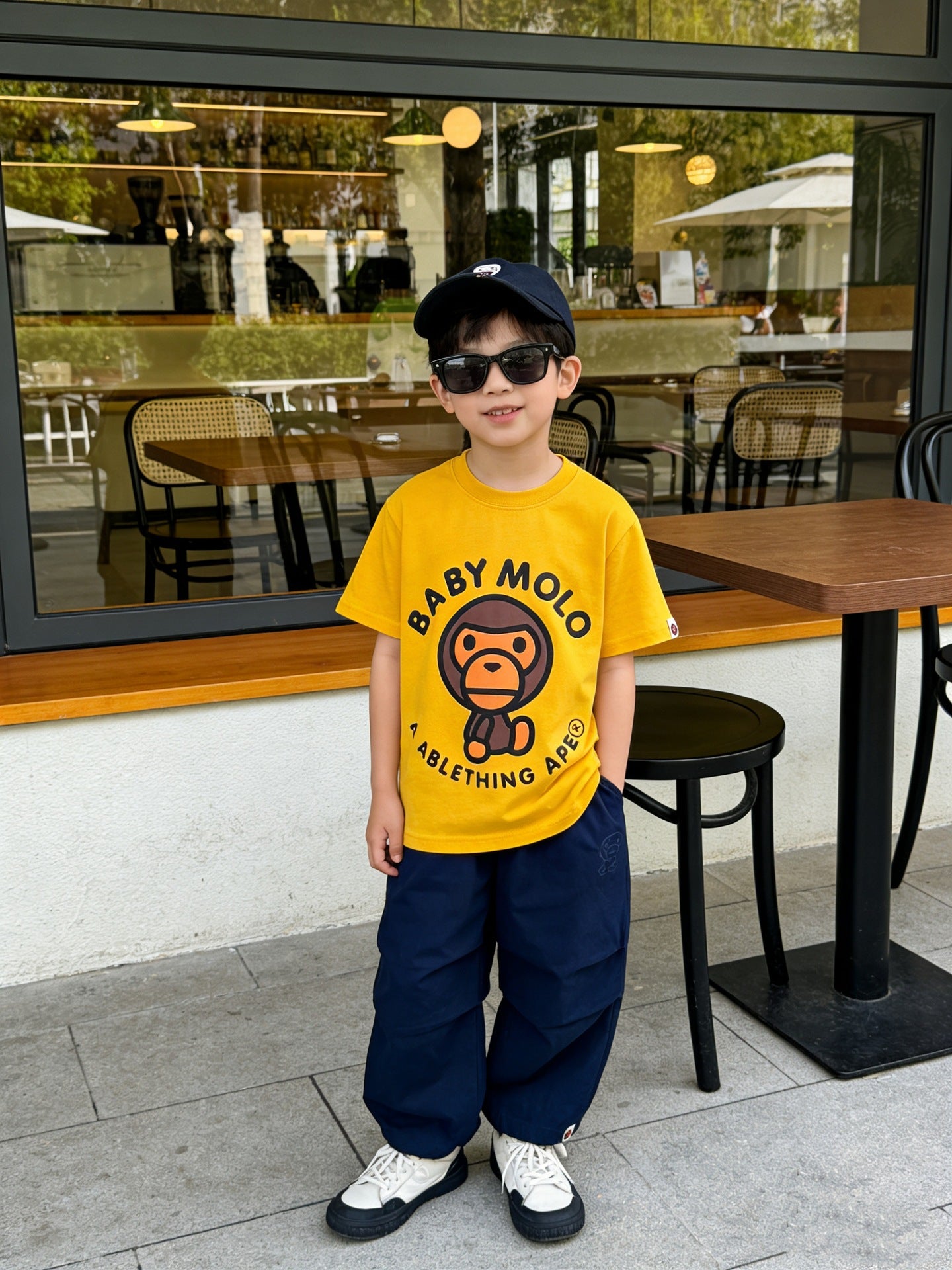 Children's Summer Korean Style Western Boys Short Sleeve Printing Children's T-shirt