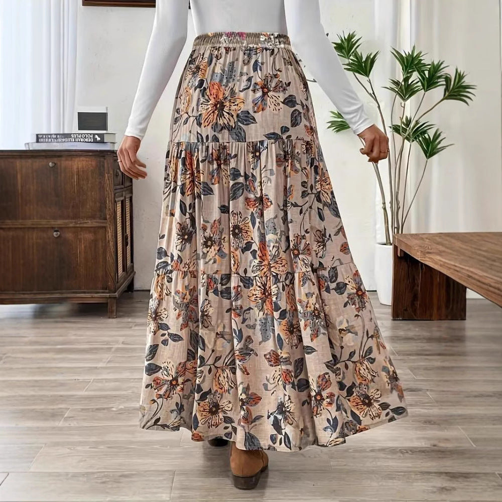 Durable Women's Printed Casual Bohemian For Skirt