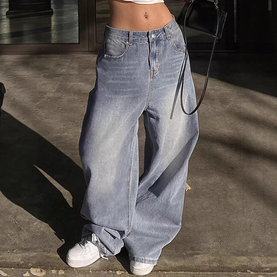 Charming Women's Loose Casual Fashion Trousers Women's Jeans