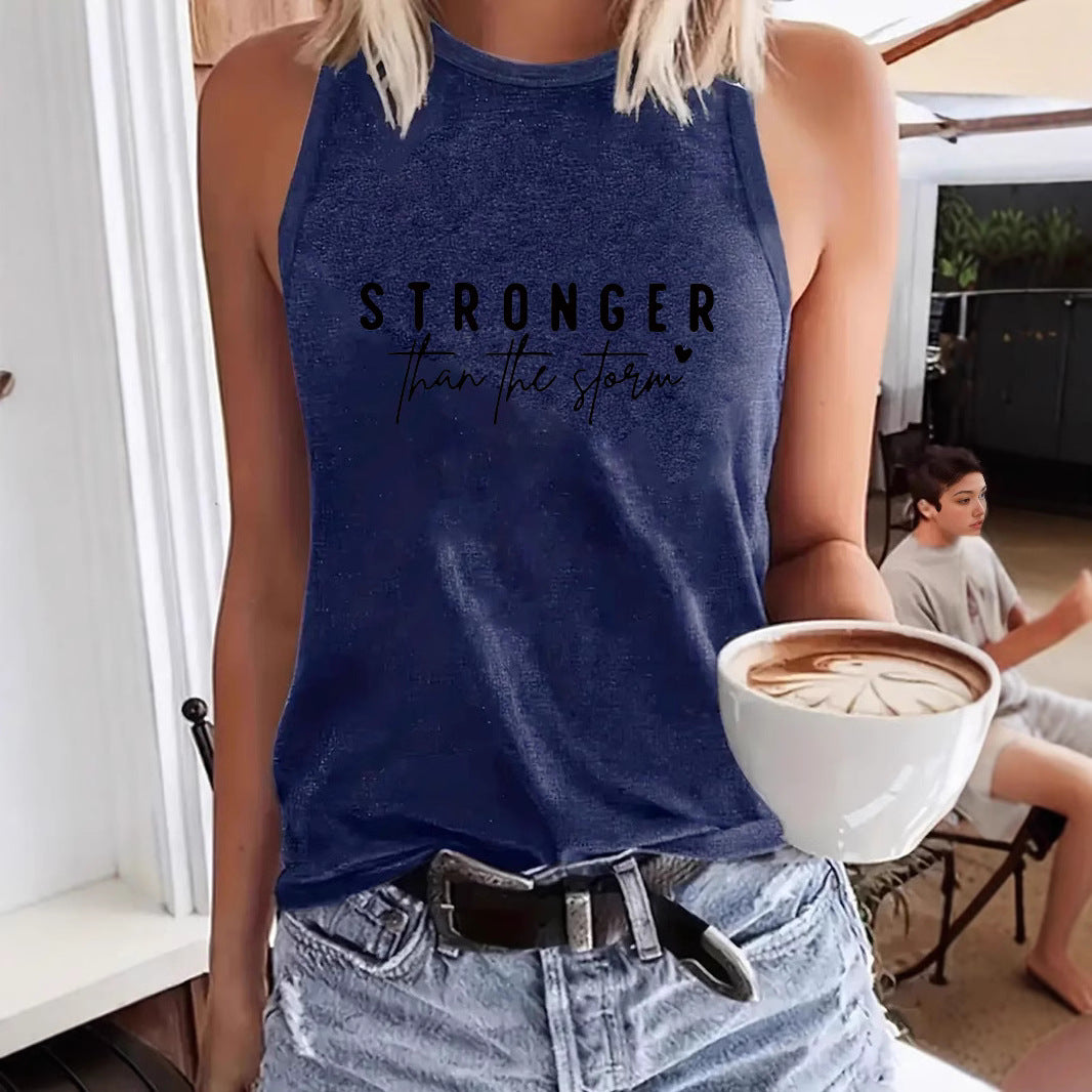 Women's Printed Sleeveless Sling Backless Sexy Loose Small Vest/suspenders/tube Top