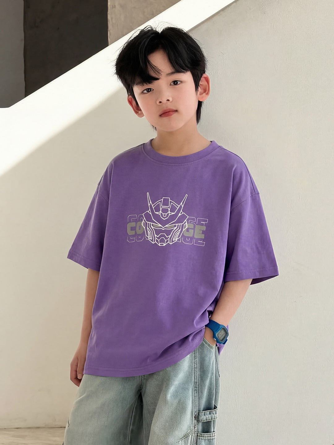 Boy's Short-sleeved Summer Top Fashionable Wear Half Sleeve Children's T-shirt