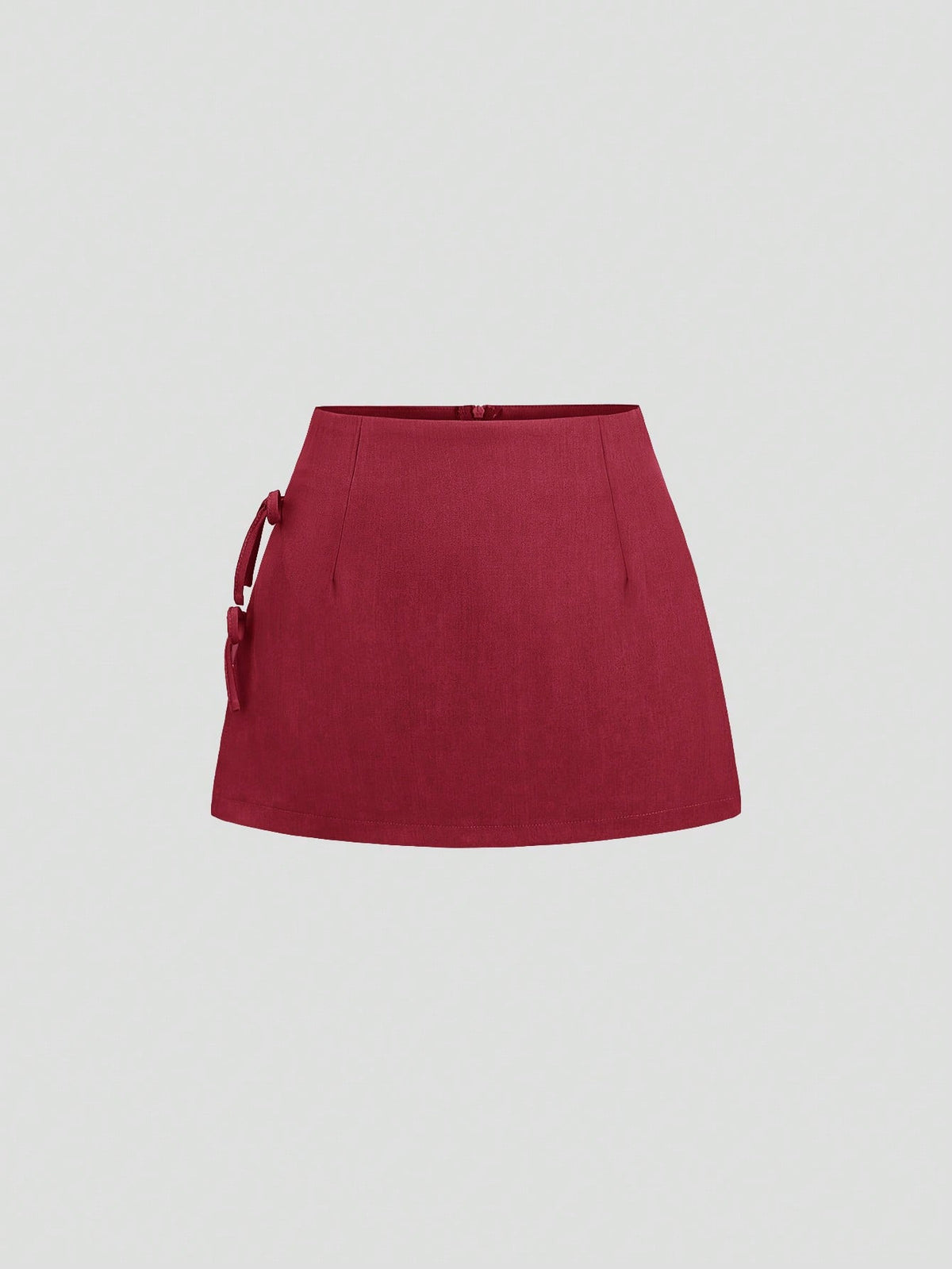 Bow Tie Sexy Slit Word Mini Skirt